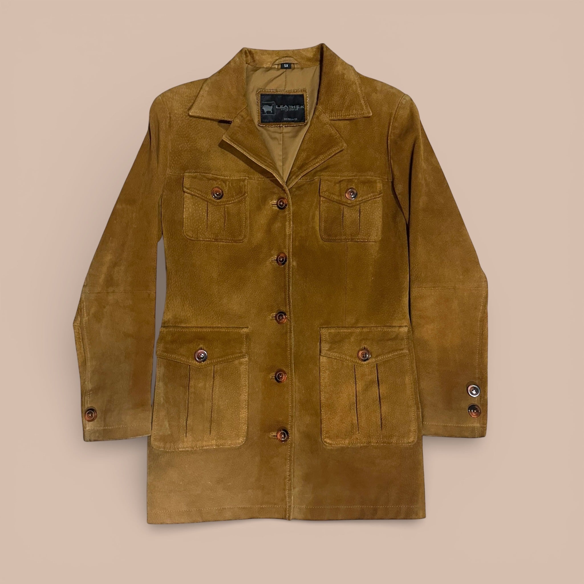 Leather Legend y2k mokkatakki XS Bloomy Moon