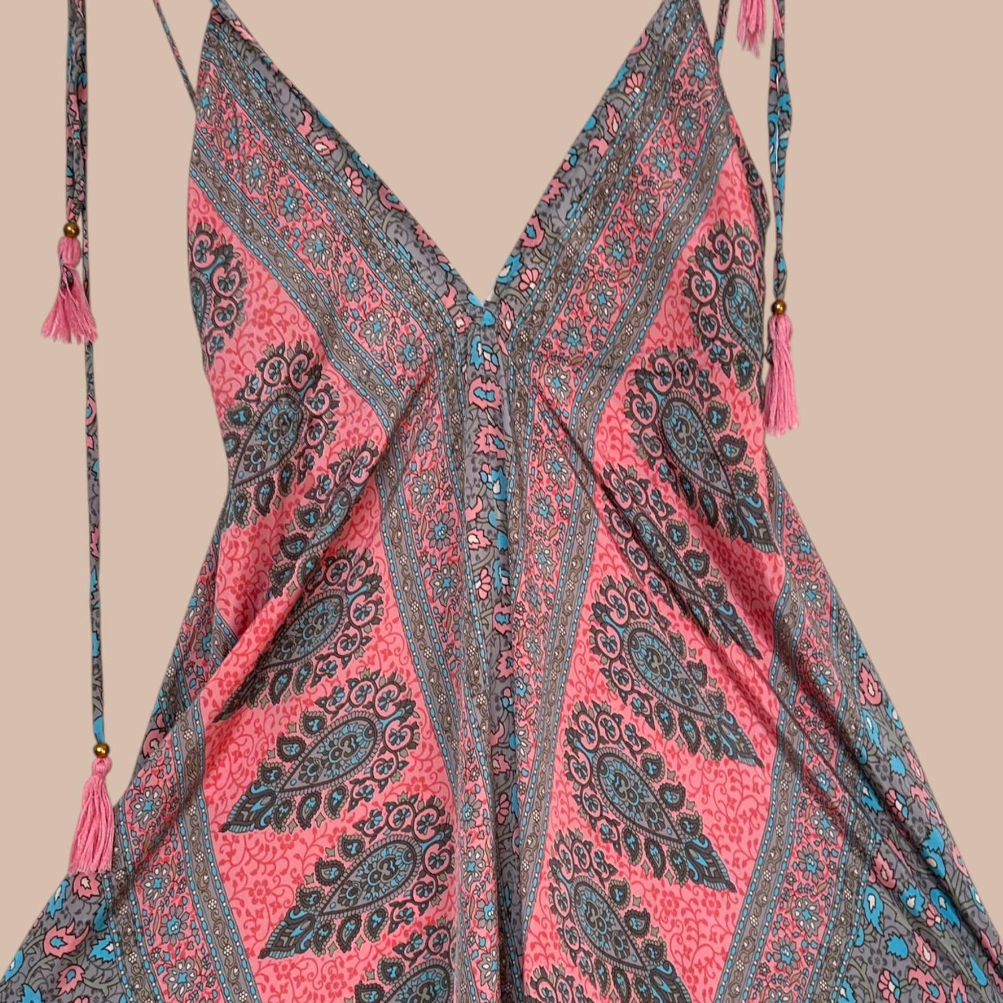 Intialainen silkkimekko Bloomy Moon