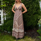 Boho viskoosimekko XS-L