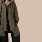 H&M pitkä talvitakki M Bloomy Moon