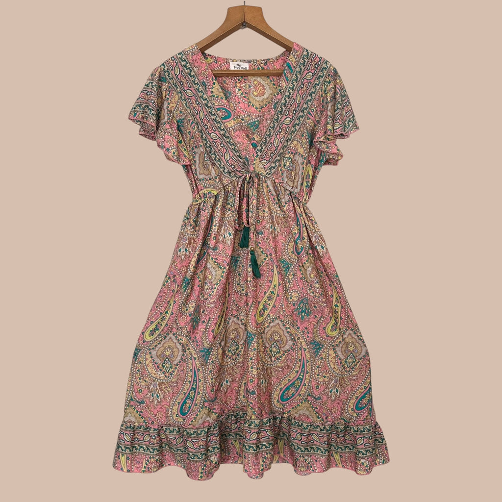 Intialainen silkkimekko S-L Bloomy Moon