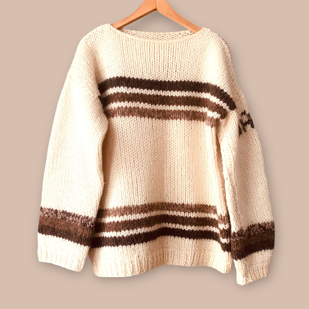 Handmade villapaita XL Bloomy Moon