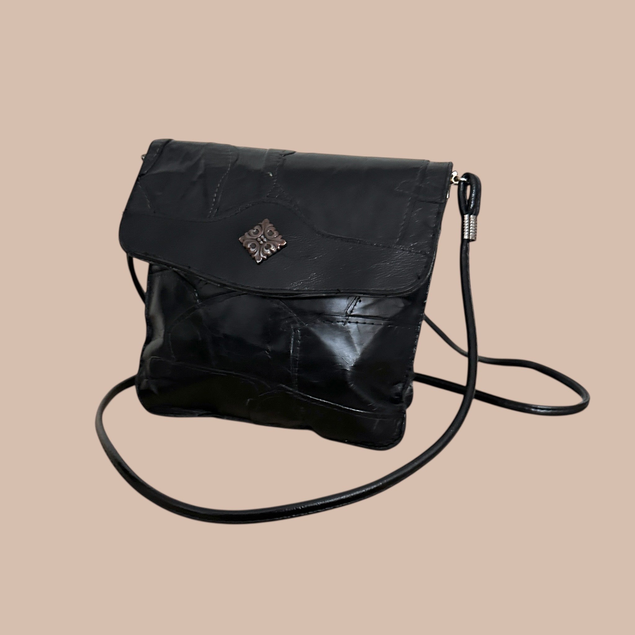 Vintage nahkalaukku Bloomy Moon