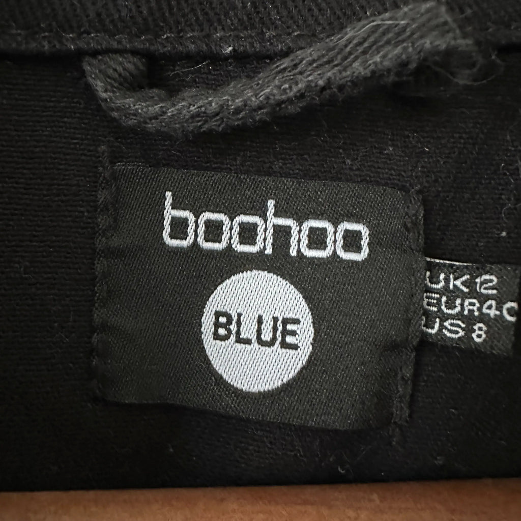 Boohoo musta farkkutakki 40 Bloomy Moon