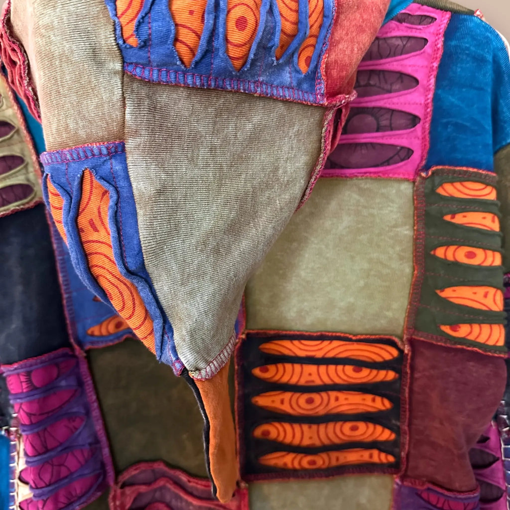 Patchwork huppari L/XL Bloomy Moon