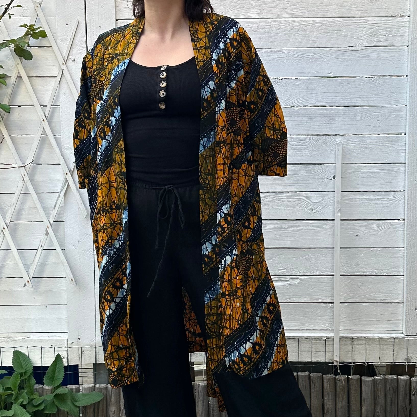 Afrikkalainen kimono (freesize) Bloomy Moon