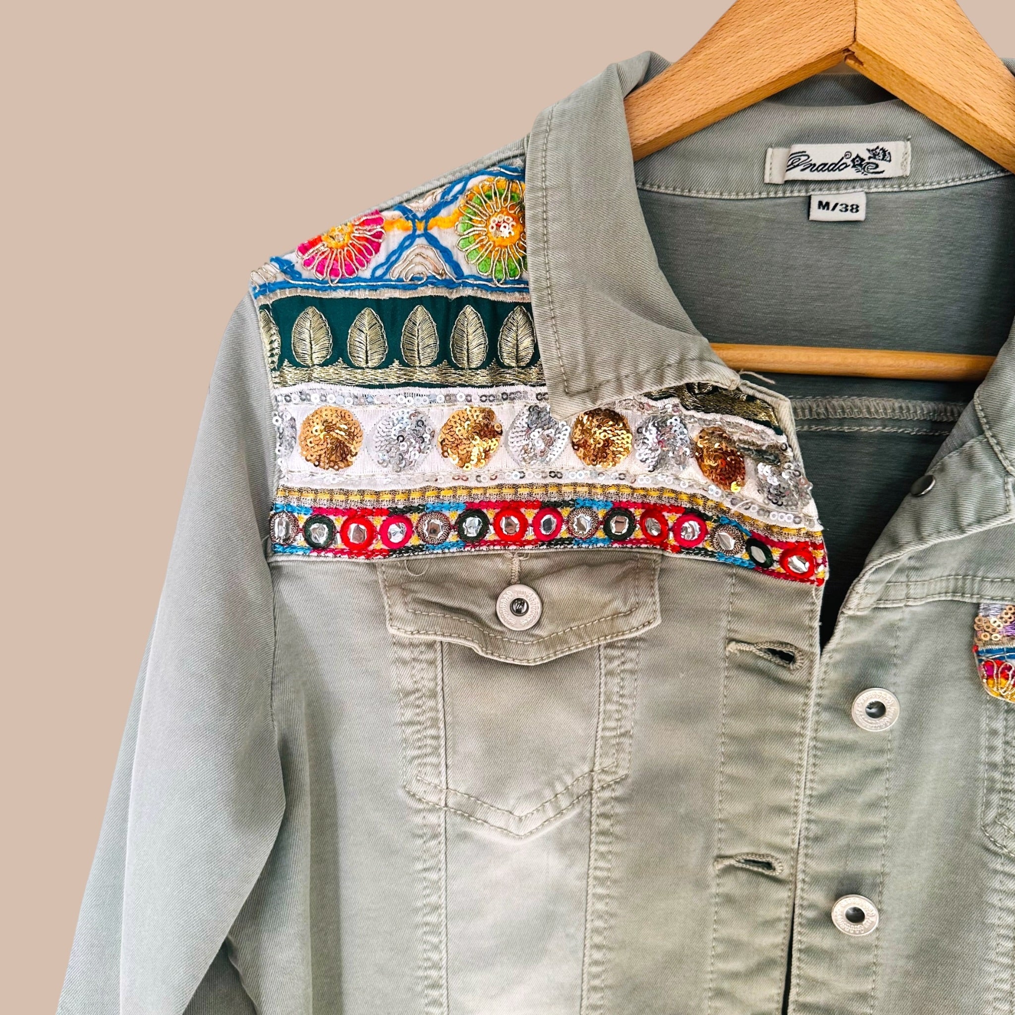 Boho farkkutakki M Bloomy Moon