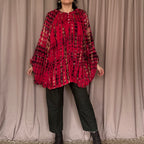 Oversize batiikkipaita 34-50