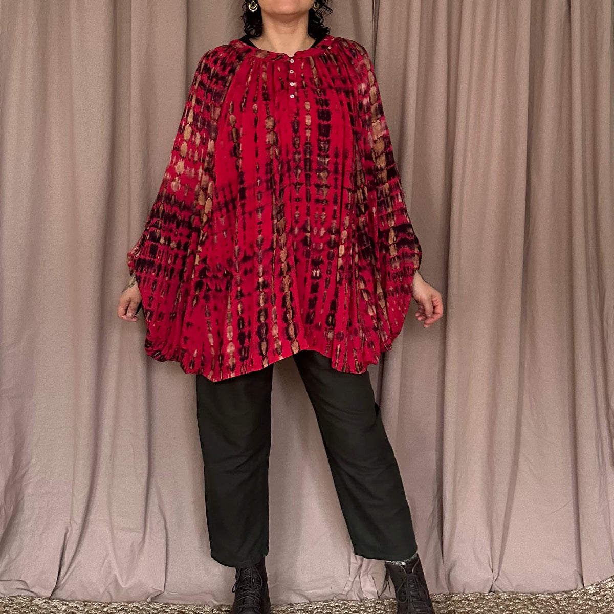 Oversize batiikkipaita 34-50