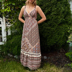 Boho viskoosimekko XS-L
