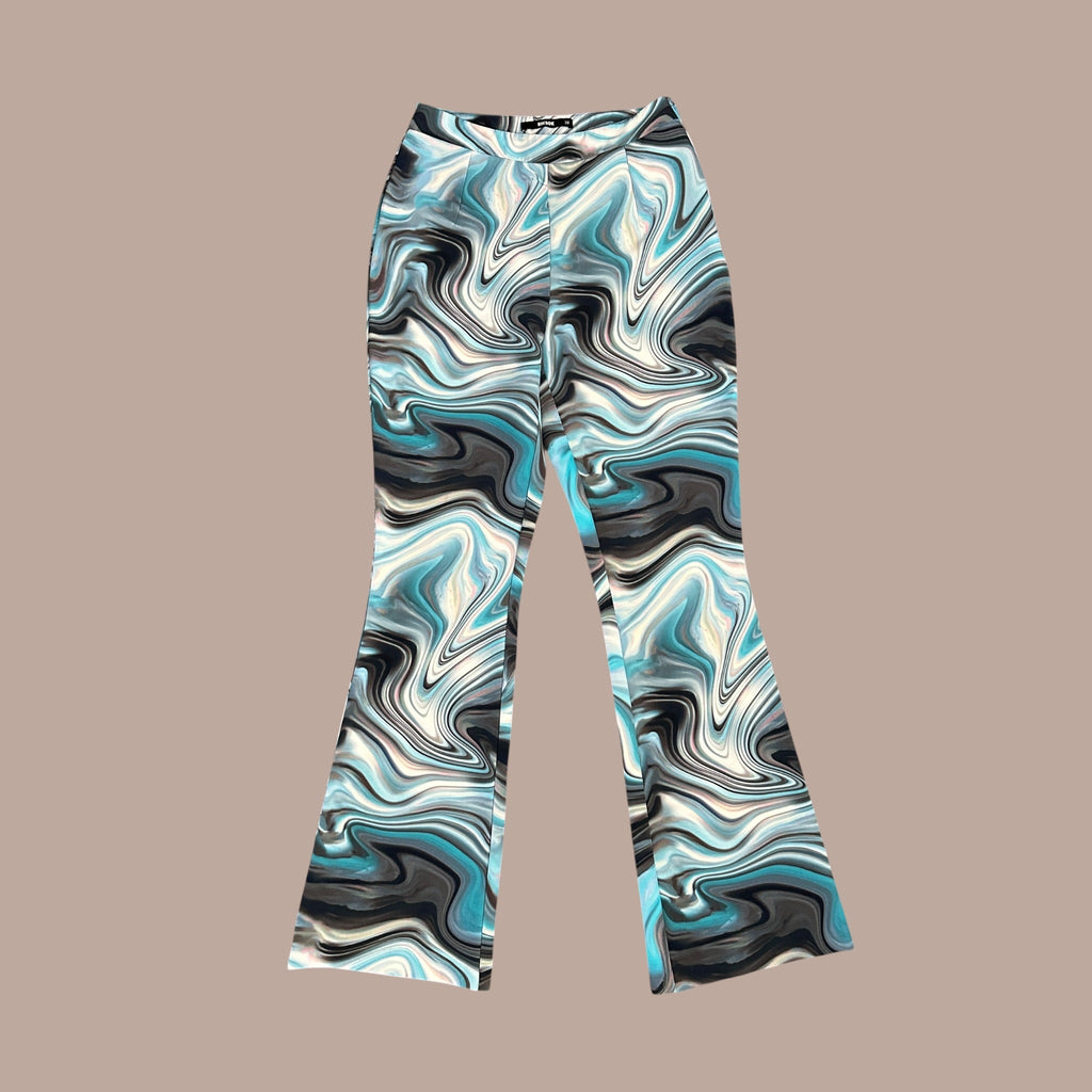 Bik Bok funkyt housut 38 Bloomy Moon