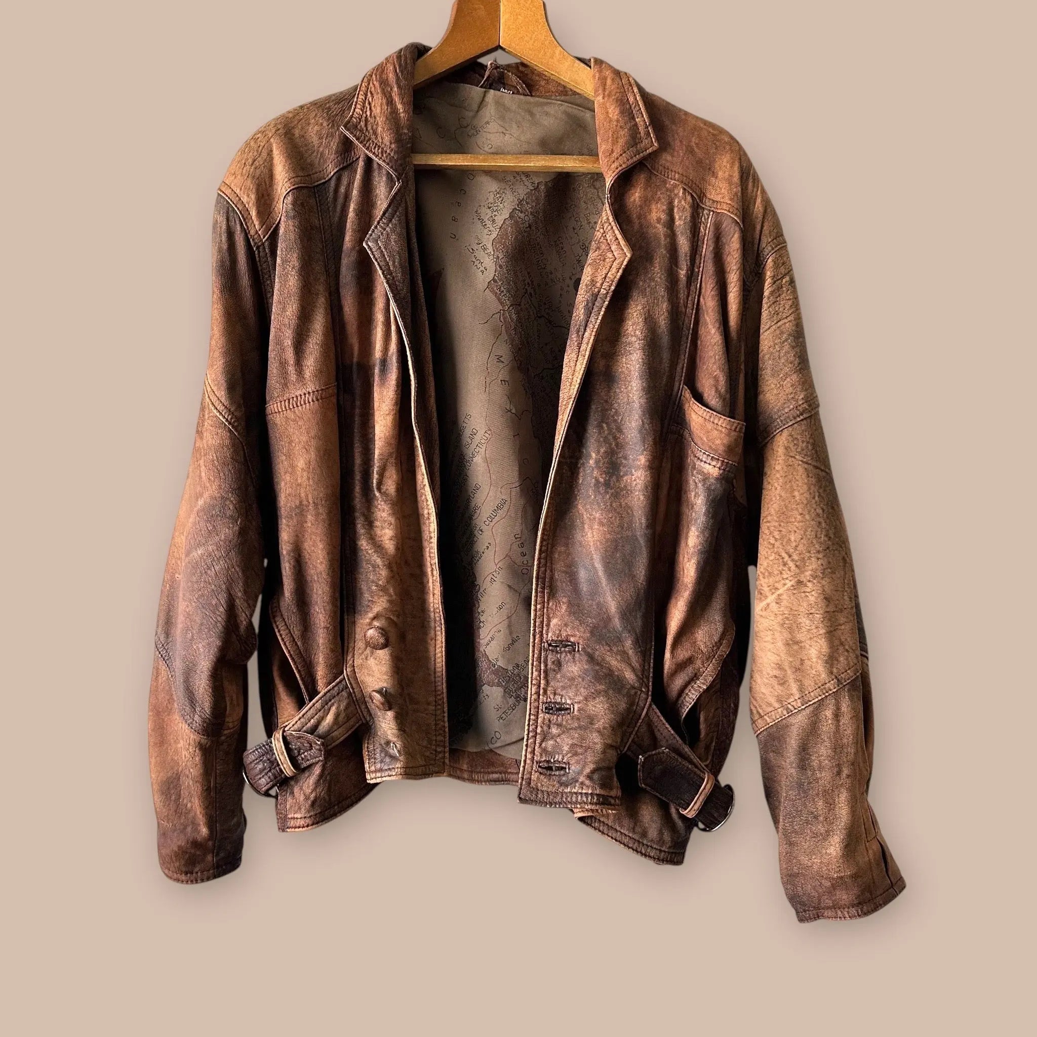 Vintage nahkatakki M Bloomy Moon