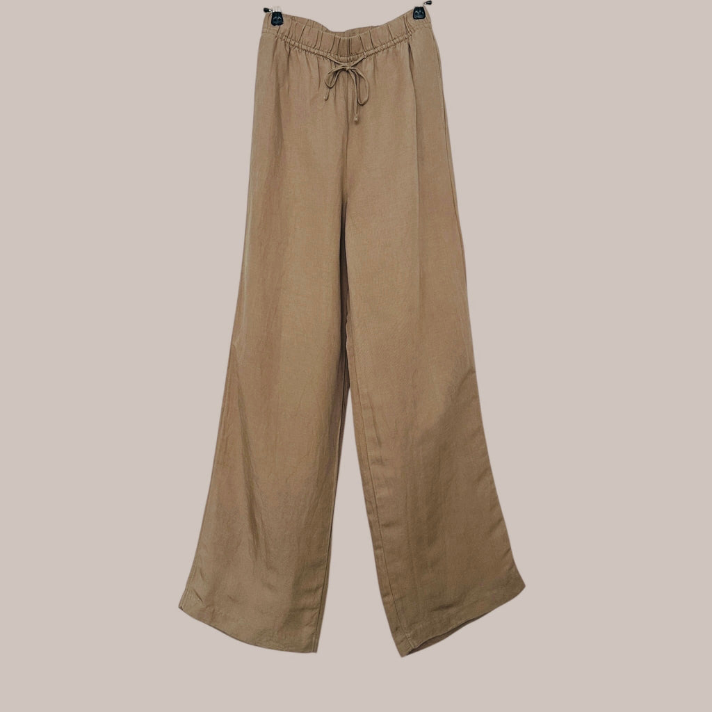 H&M pellava-viskoosi housut XS-S Bloomy Moon