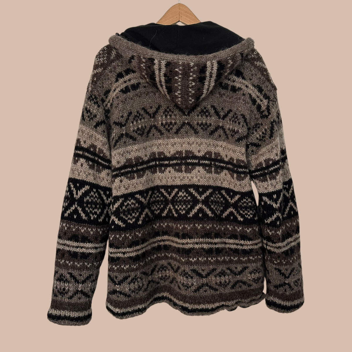 Fleecevuorinen villahuppari M/L