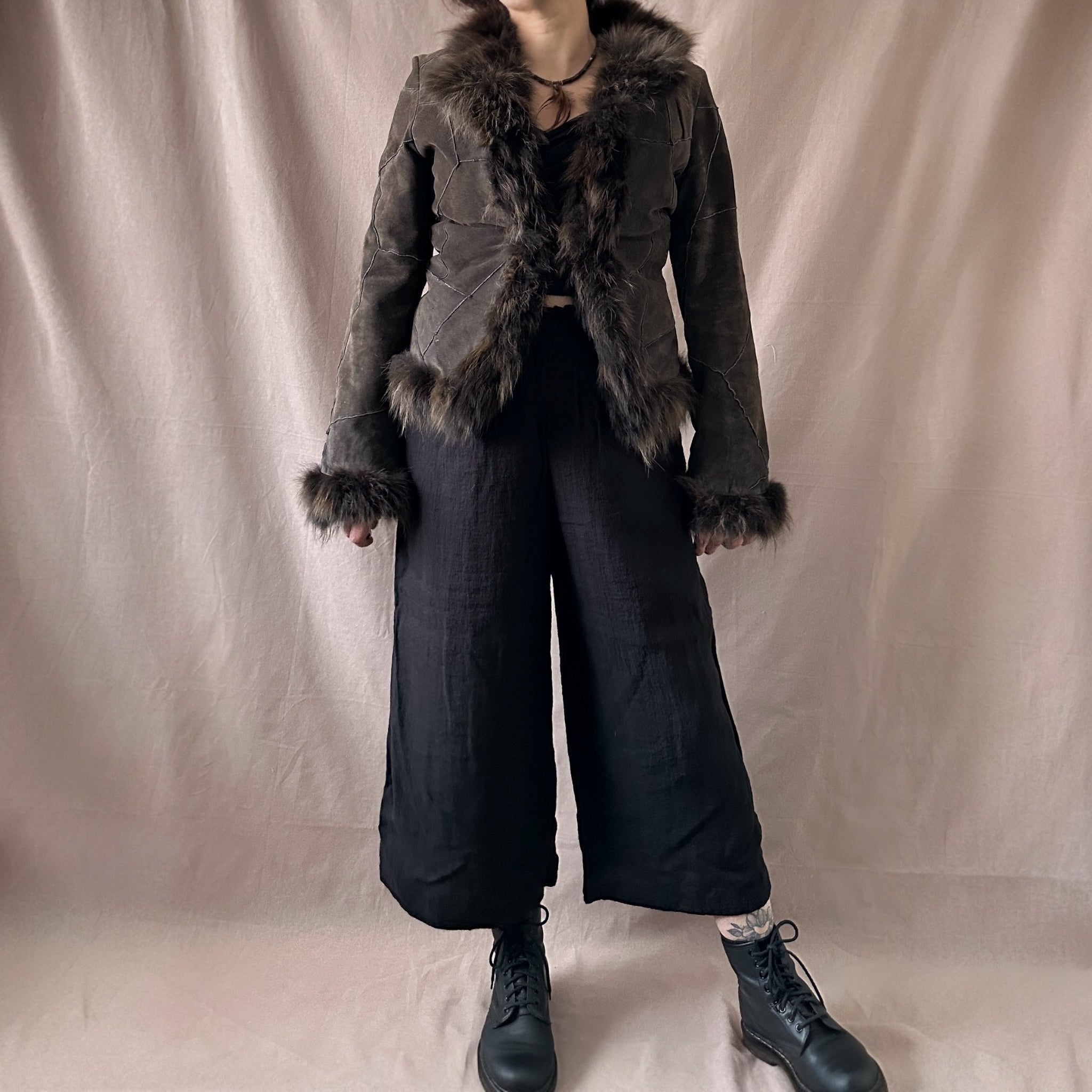 NafNaf vintage mokkatakki M/L Bloomy Moon