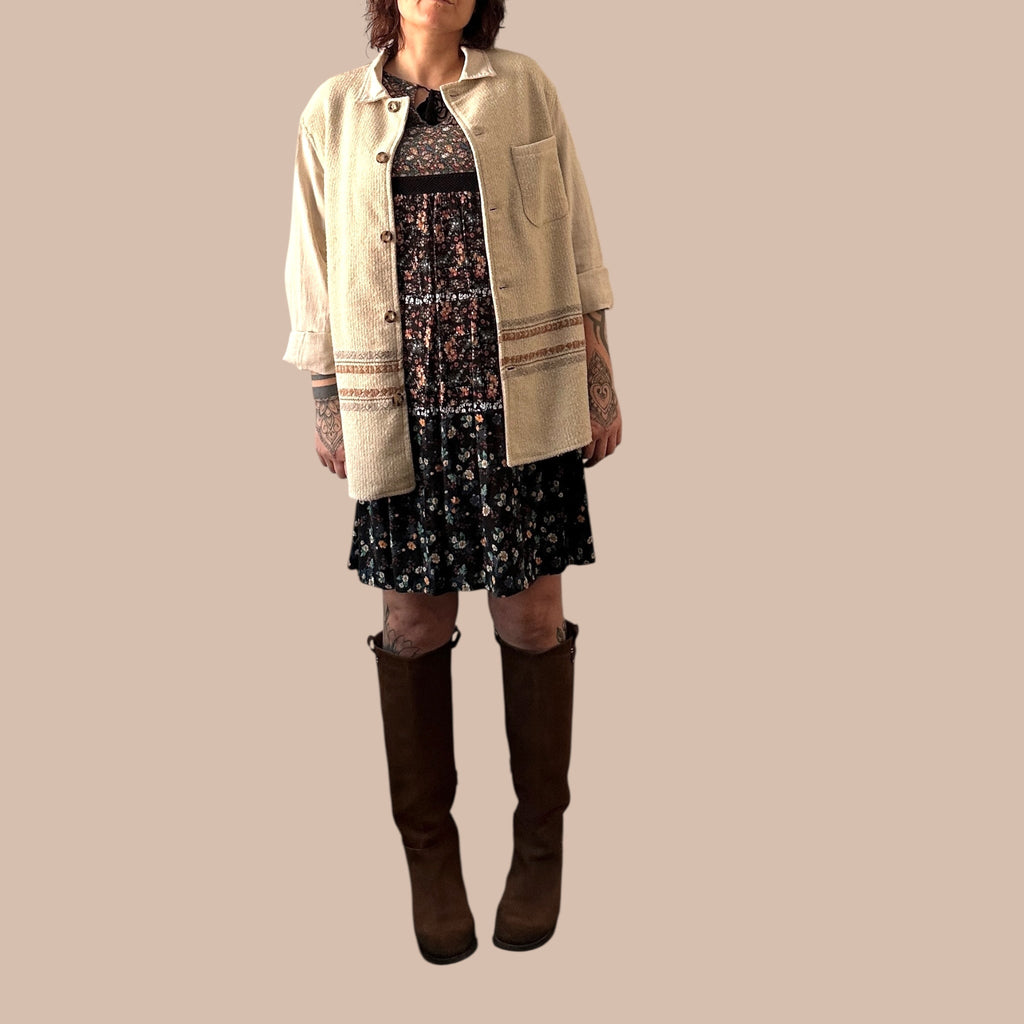 Aro Attero vintage paitatakki L Bloomy Moon