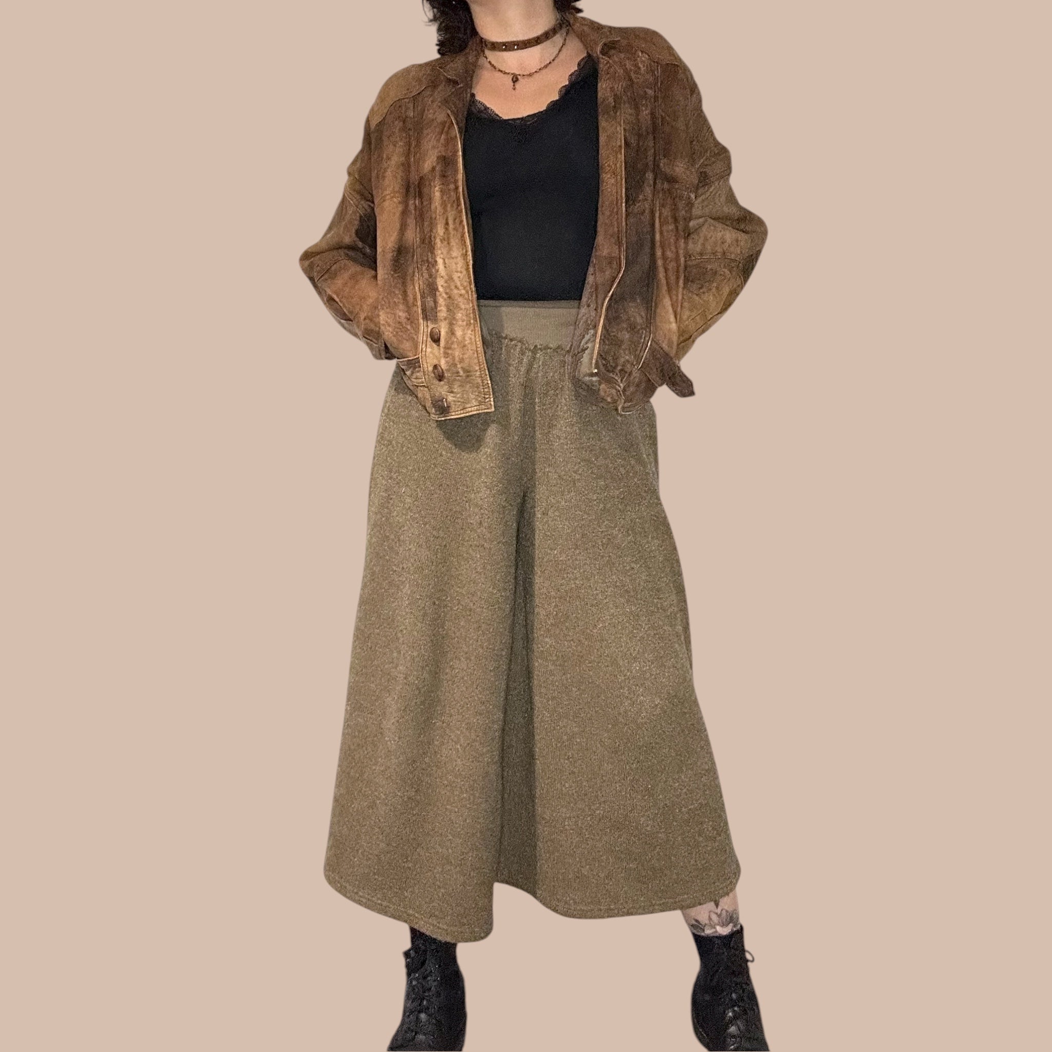 Vintage nahkatakki M Bloomy Moon