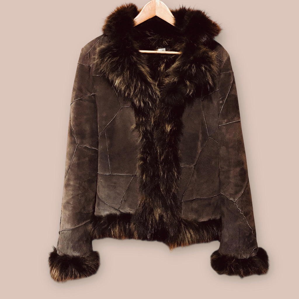 NafNaf vintage mokkatakki L Bloomy Moon