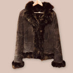 NafNaf vintage mokkatakki L Bloomy Moon