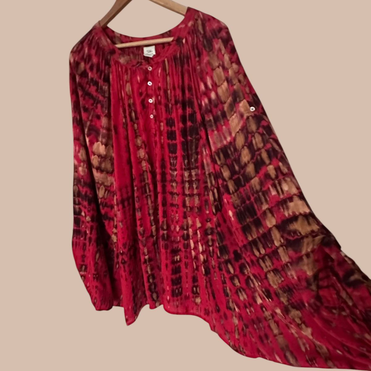 Oversize batiikkipaita 34-50