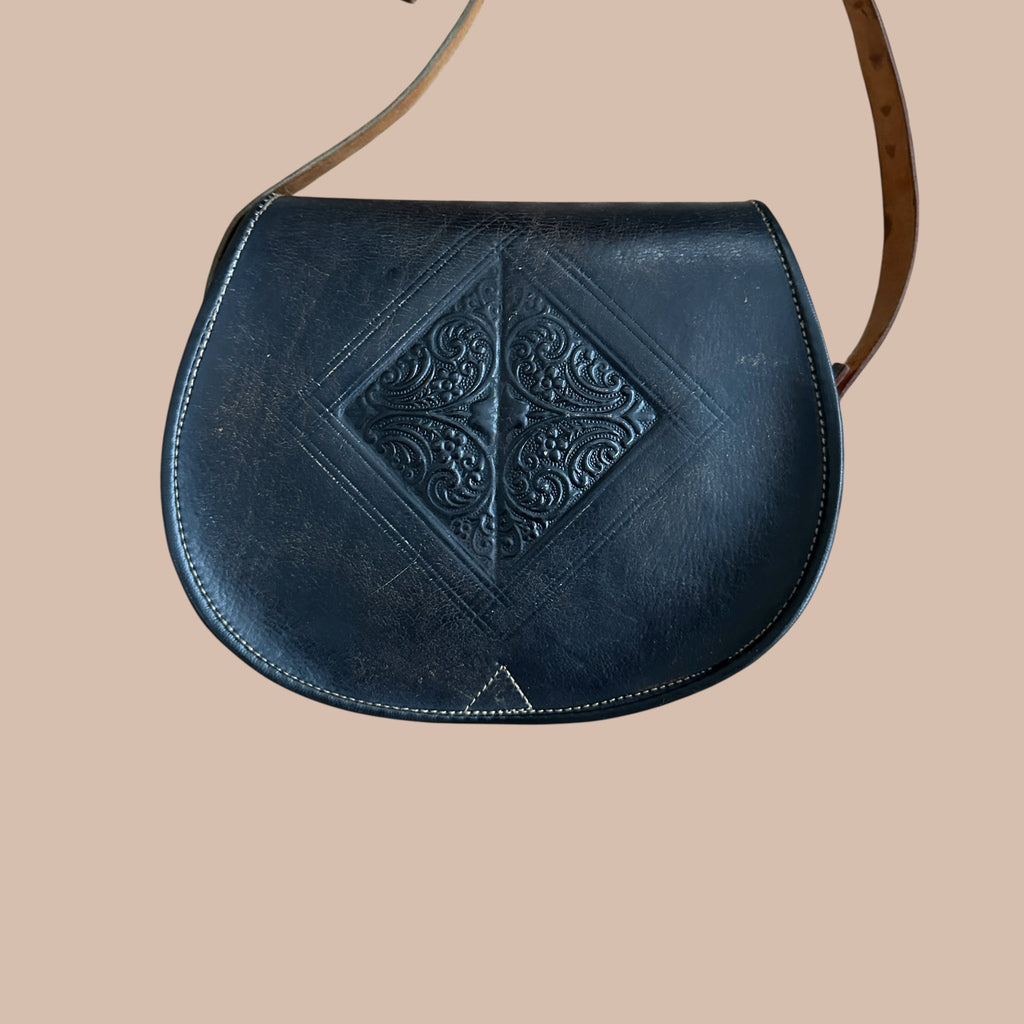 Marokkolainen nahkalaukku Bloomy Moon