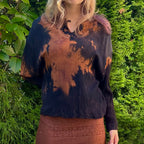 Vintage batiikkipaita L Bloomy Moon