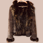 NafNaf vintage mokkatakki L Bloomy Moon