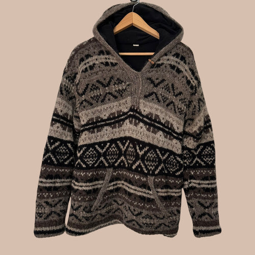 Fleecevuorinen villahuppari M/L
