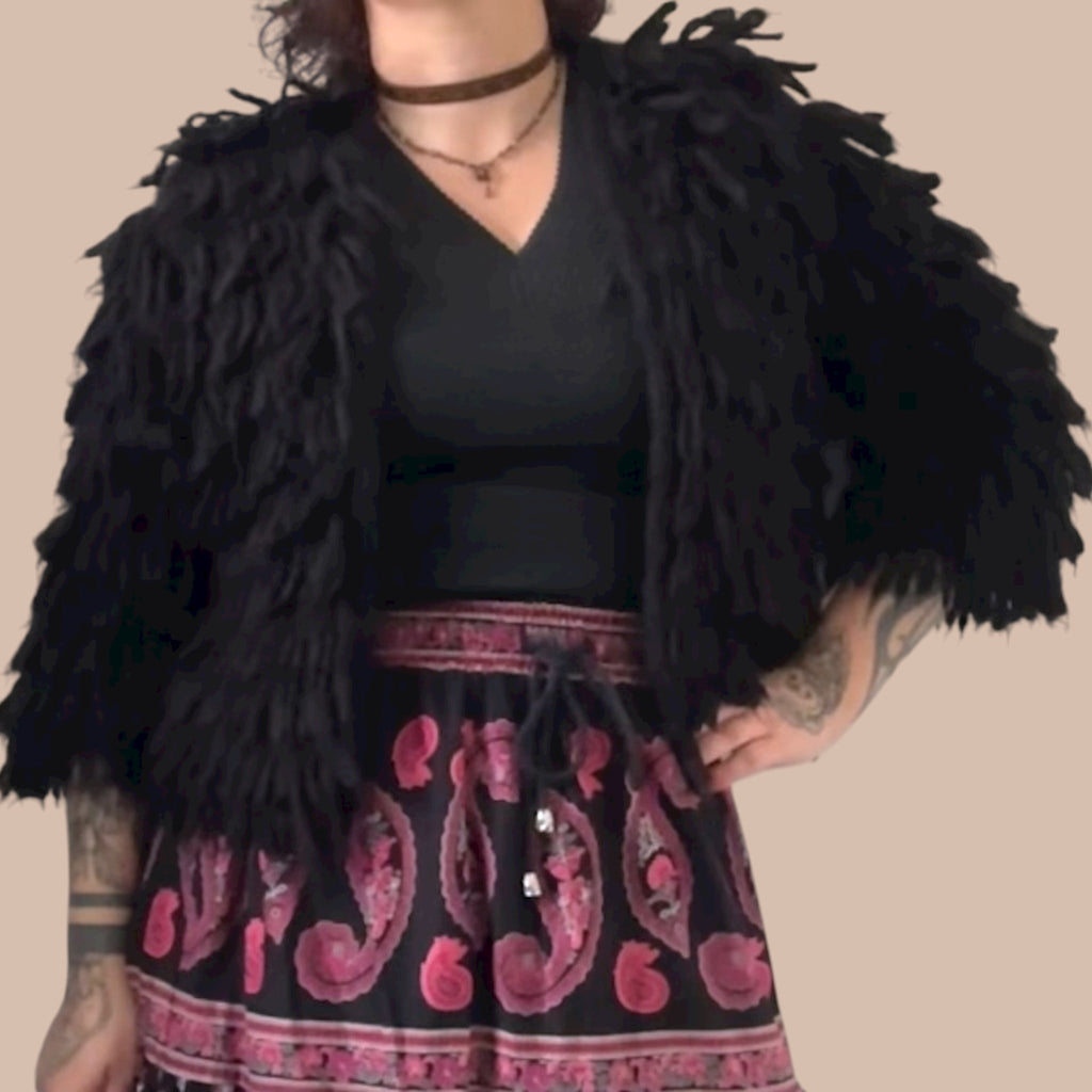 Tekoturkis takki S-L Bloomy Moon