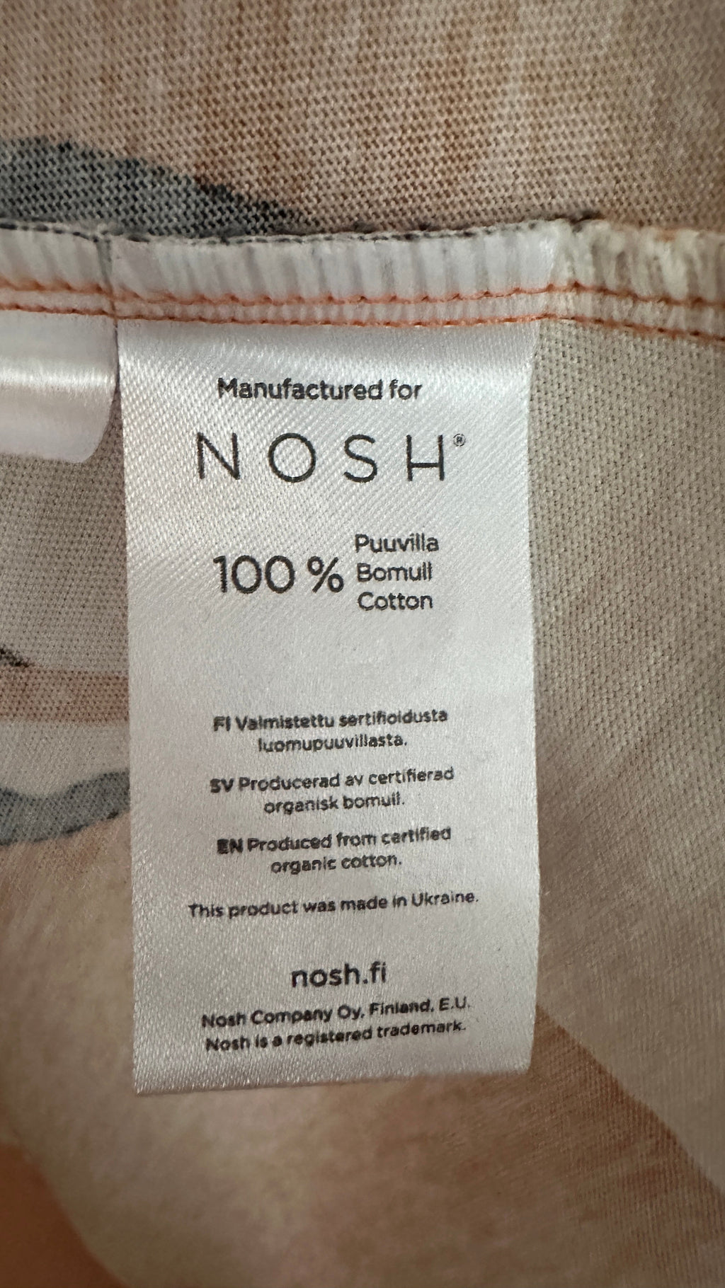 Nosh trikoohame taskuilla XS-L Bloomy Moon