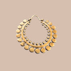 Kullanväriset korvikset Bloomy Moon