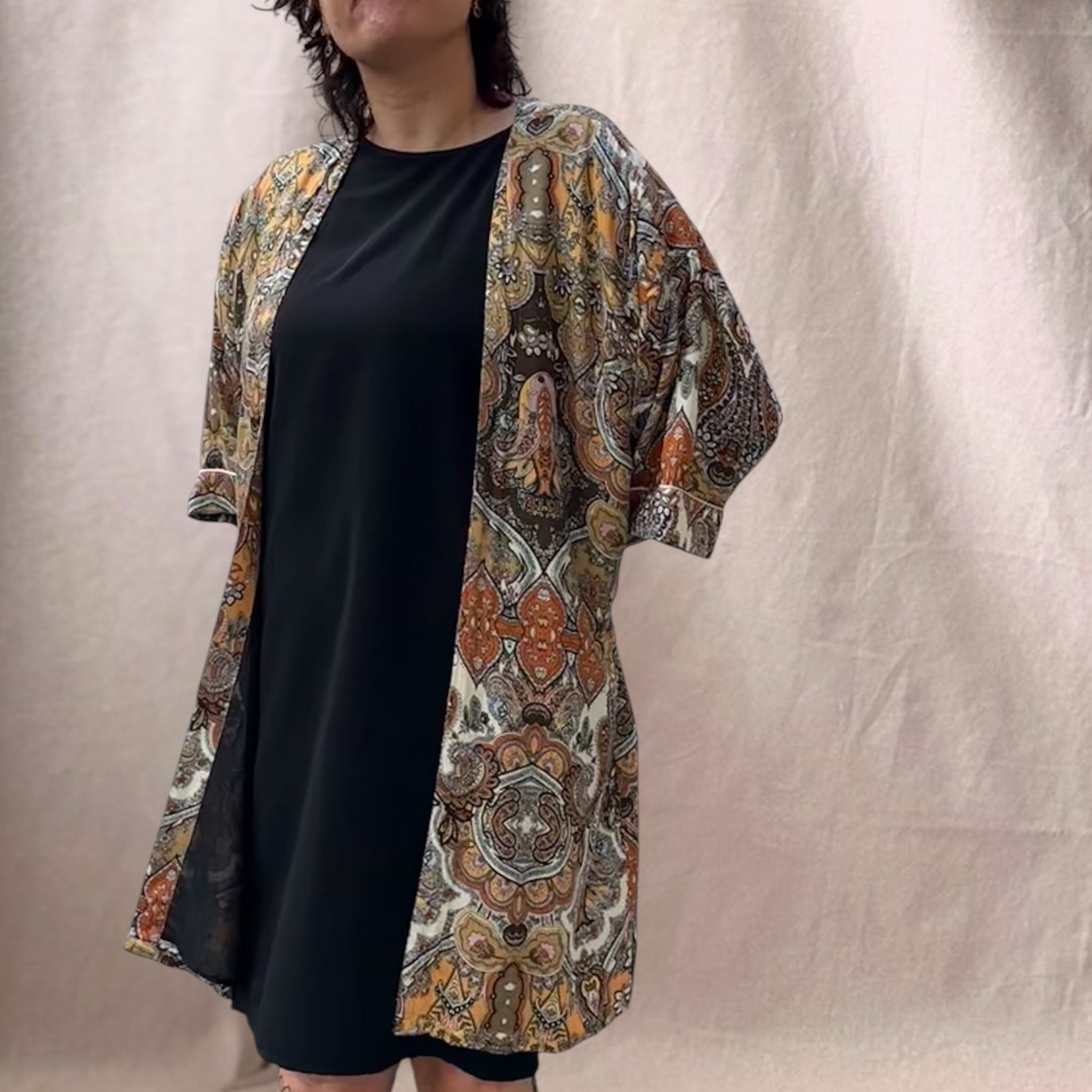 Paisley kimonotakki L Bloomy Moon