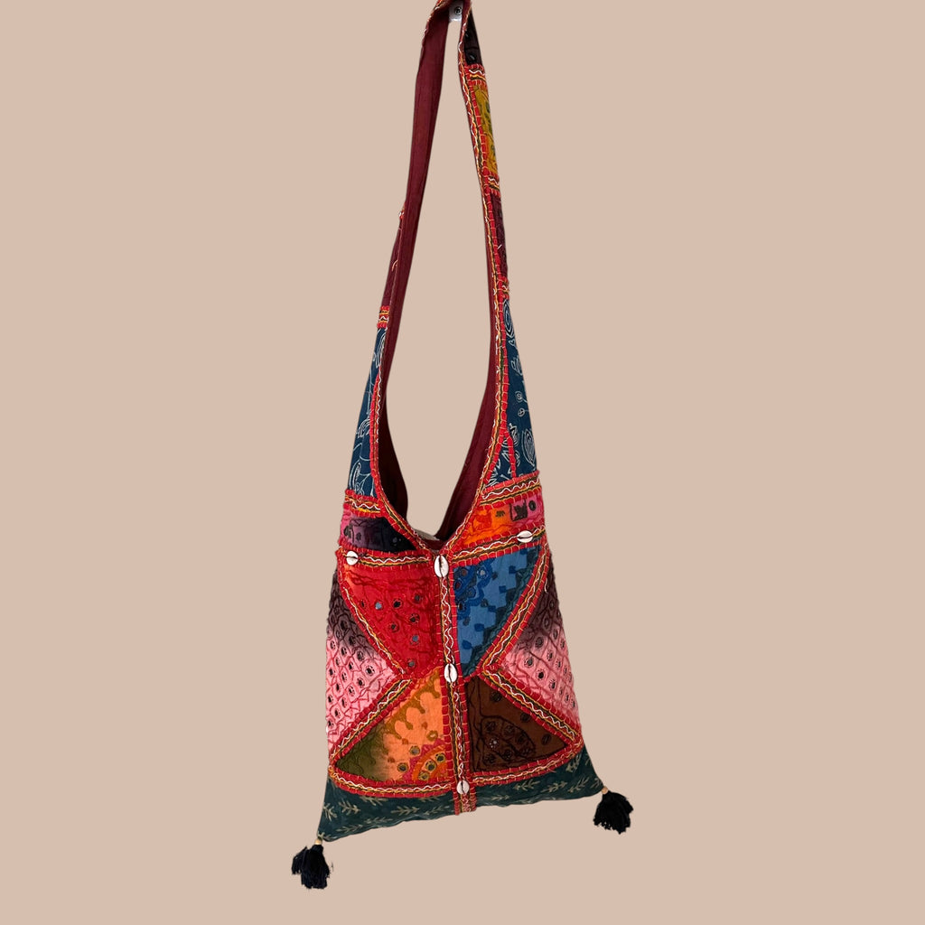 Patchwork olkalaukku