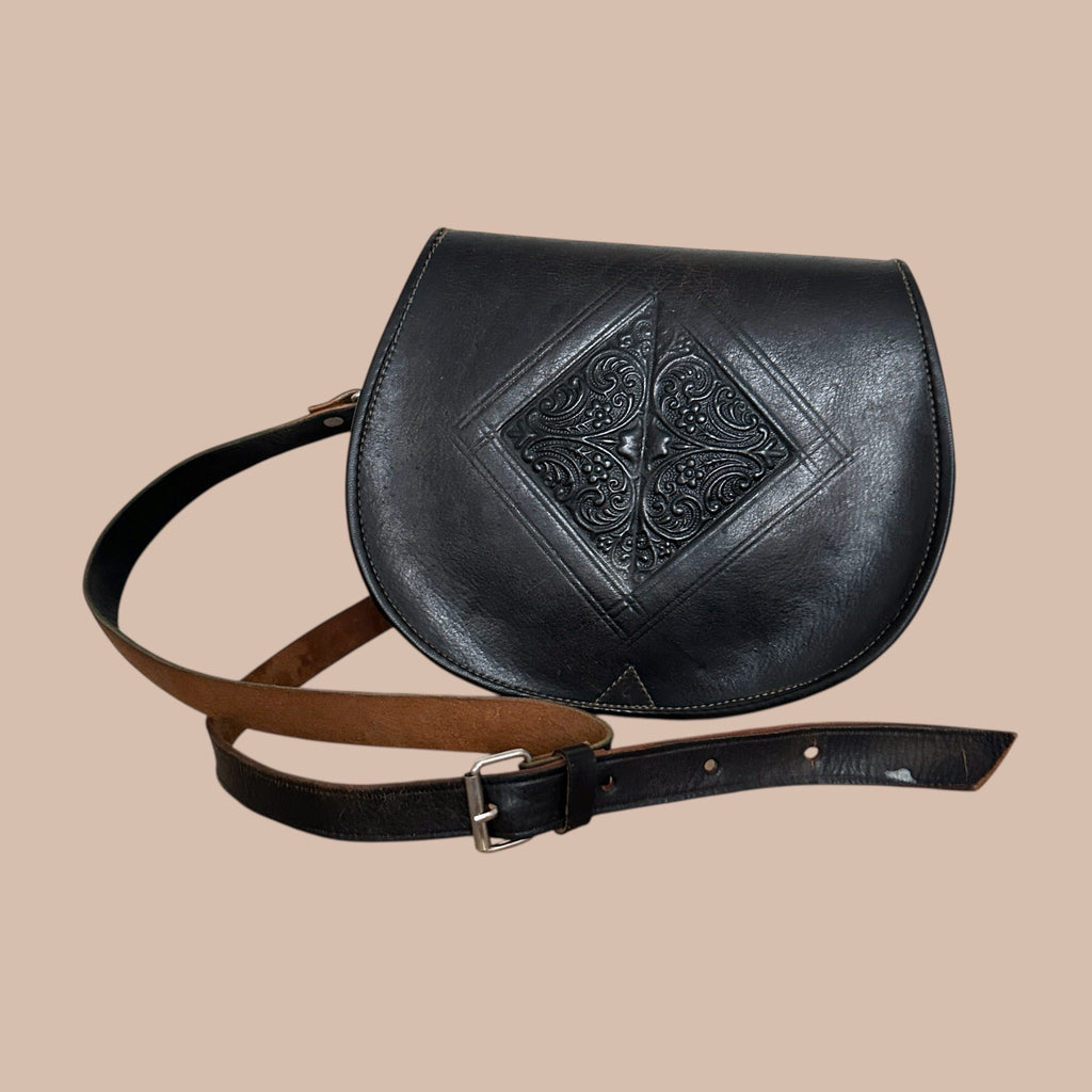 Marokkolainen nahkalaukku Bloomy Moon