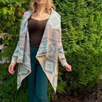 Aztec neuletakki Bloomy Moon