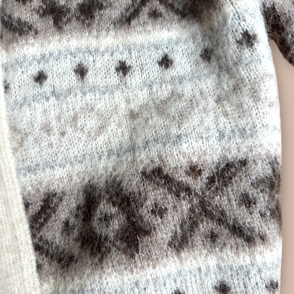 Iceland Hekla vintage villatakki S-L Bloomy Moon