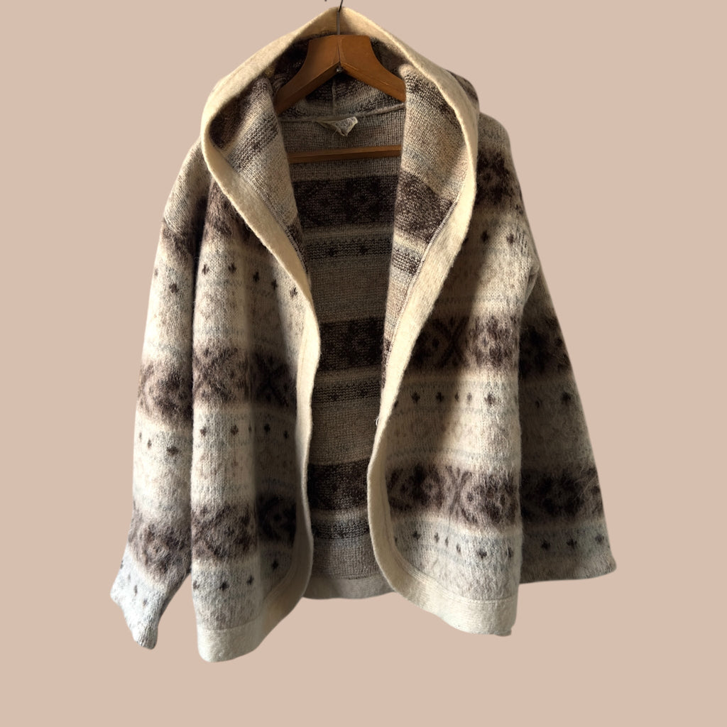 Iceland Hekla vintage villatakki S-L Bloomy Moon