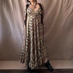 Intialainen maximekko XS-L Bloomy Moon