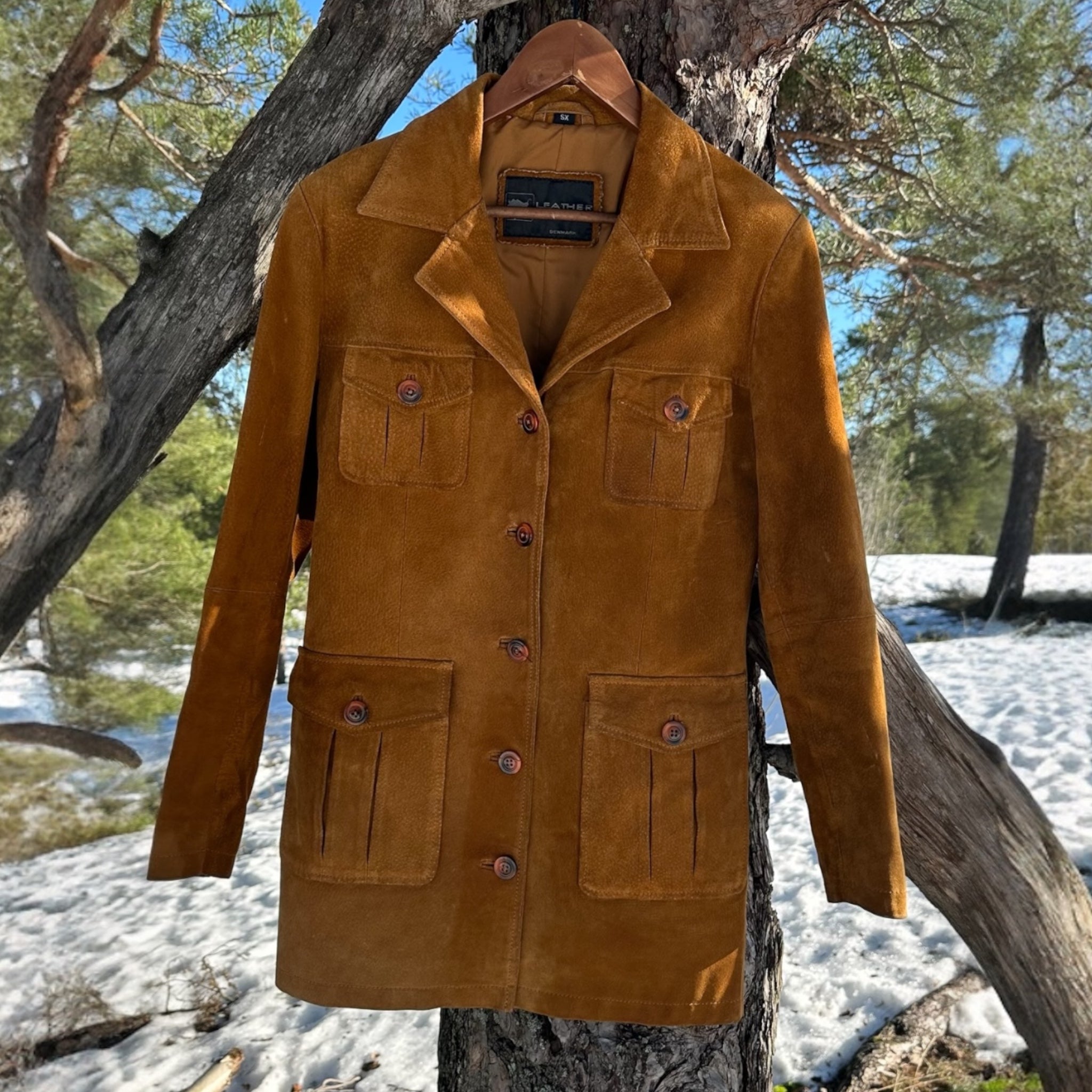 Leather Legend y2k mokkatakki XS Bloomy Moon