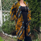 Afrikkalainen kimono (freesize) Bloomy Moon