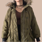 H&M pitkä talvitakki M Bloomy Moon