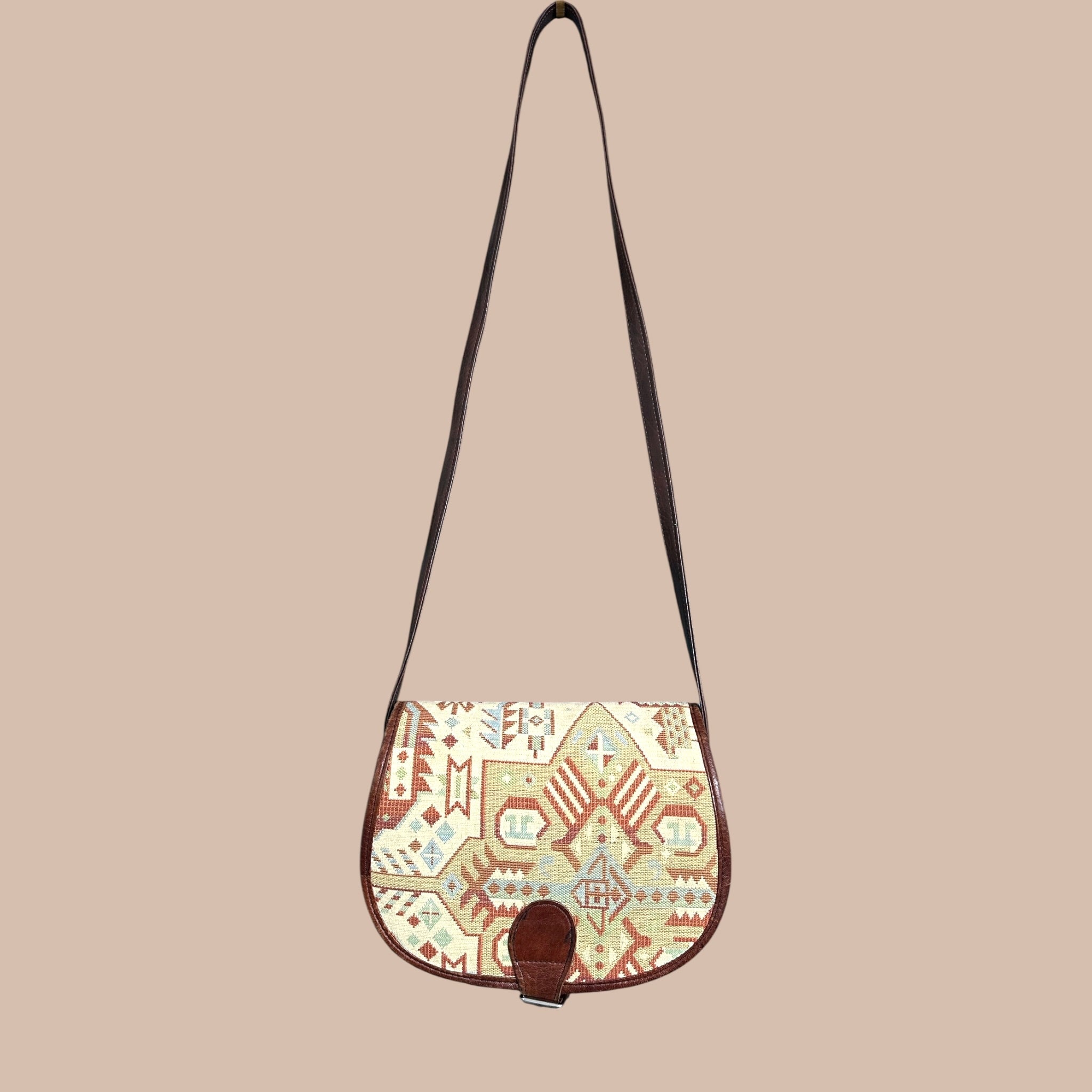 Vintage nahkalaukku Bloomy Moon