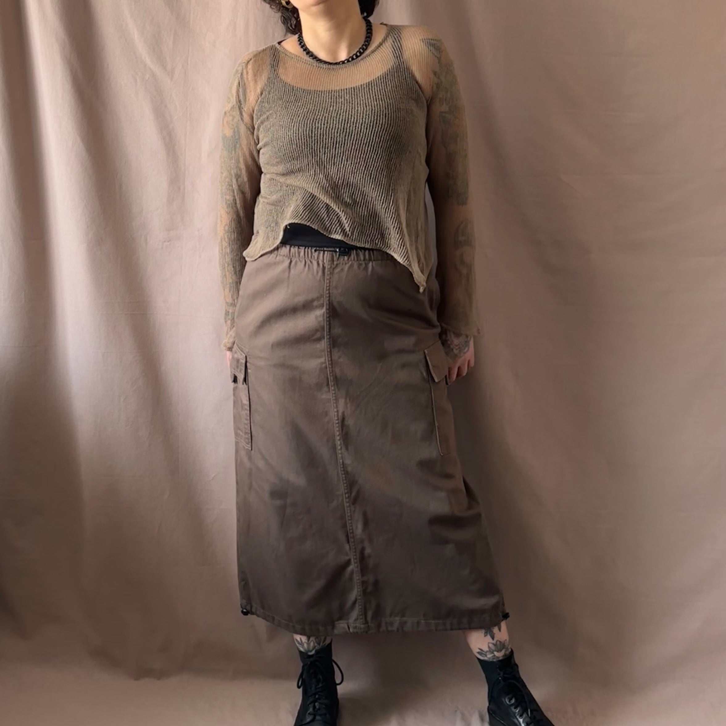 Myyränruskea denimhame M Bloomy Moon