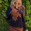 Vintage batiikkipaita L Bloomy Moon