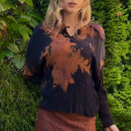 Vintage batiikkipaita L Bloomy Moon