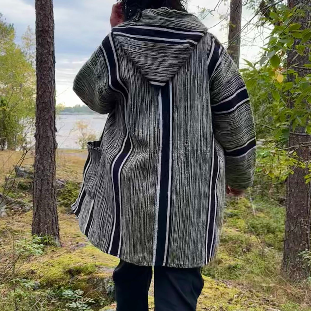Kudottu hupparitakki M-XL