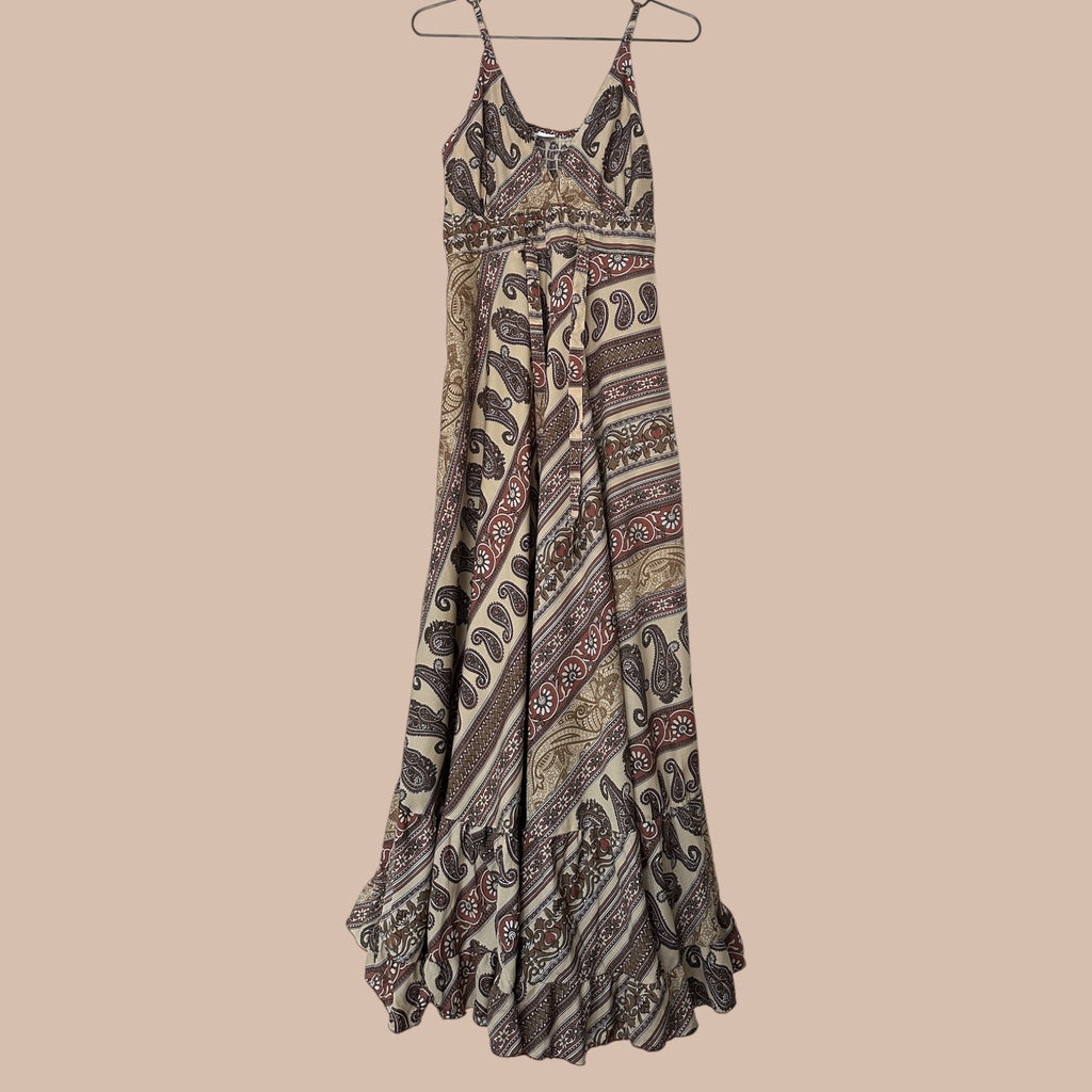 Intialainen maximekko XS-L Bloomy Moon