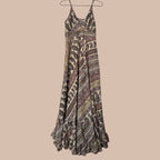 Intialainen maximekko XS-L Bloomy Moon