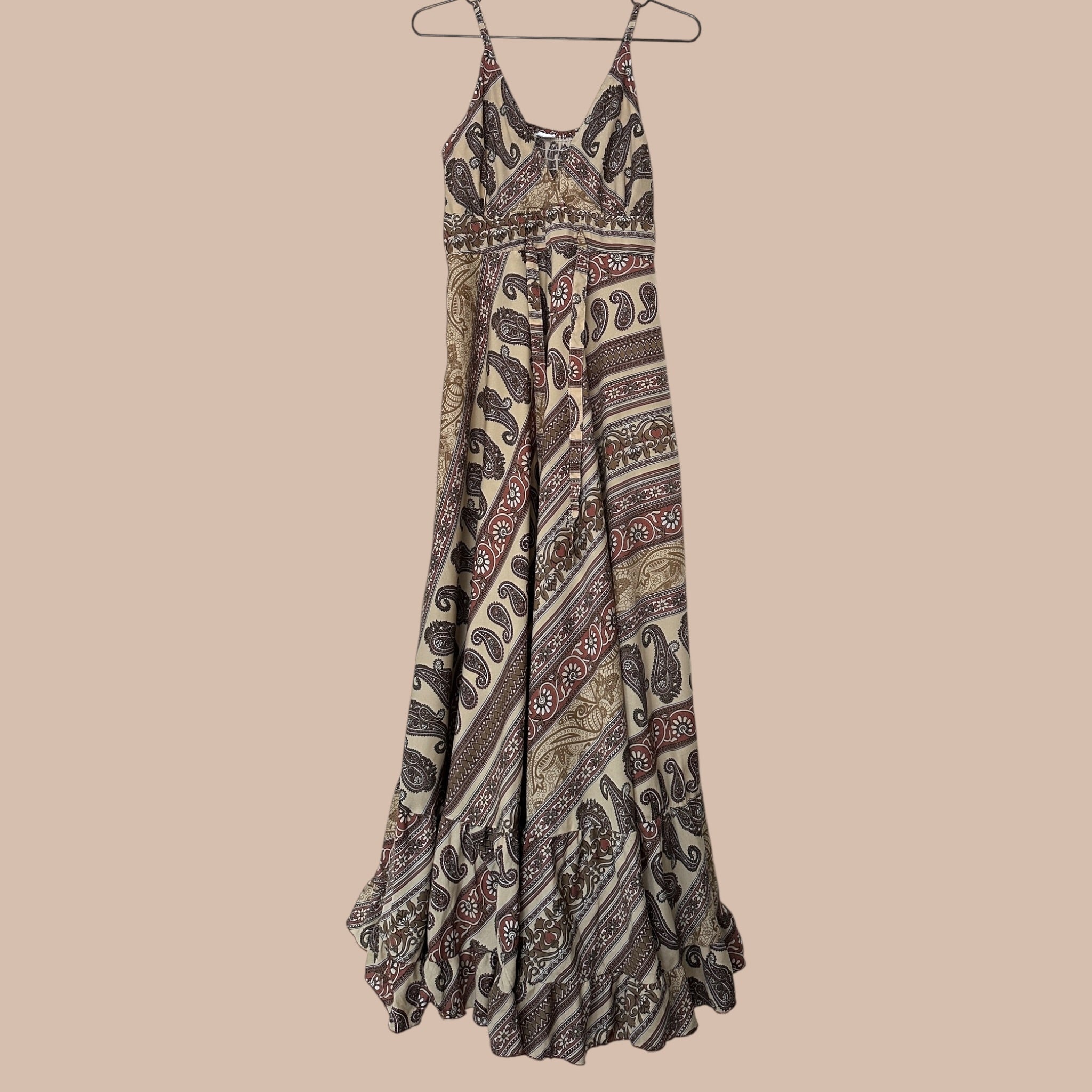 Intialainen maximekko XS-L Bloomy Moon