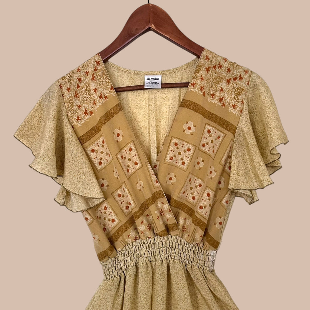 Intialainen silkkihaalari XS-L Bloomy Moon